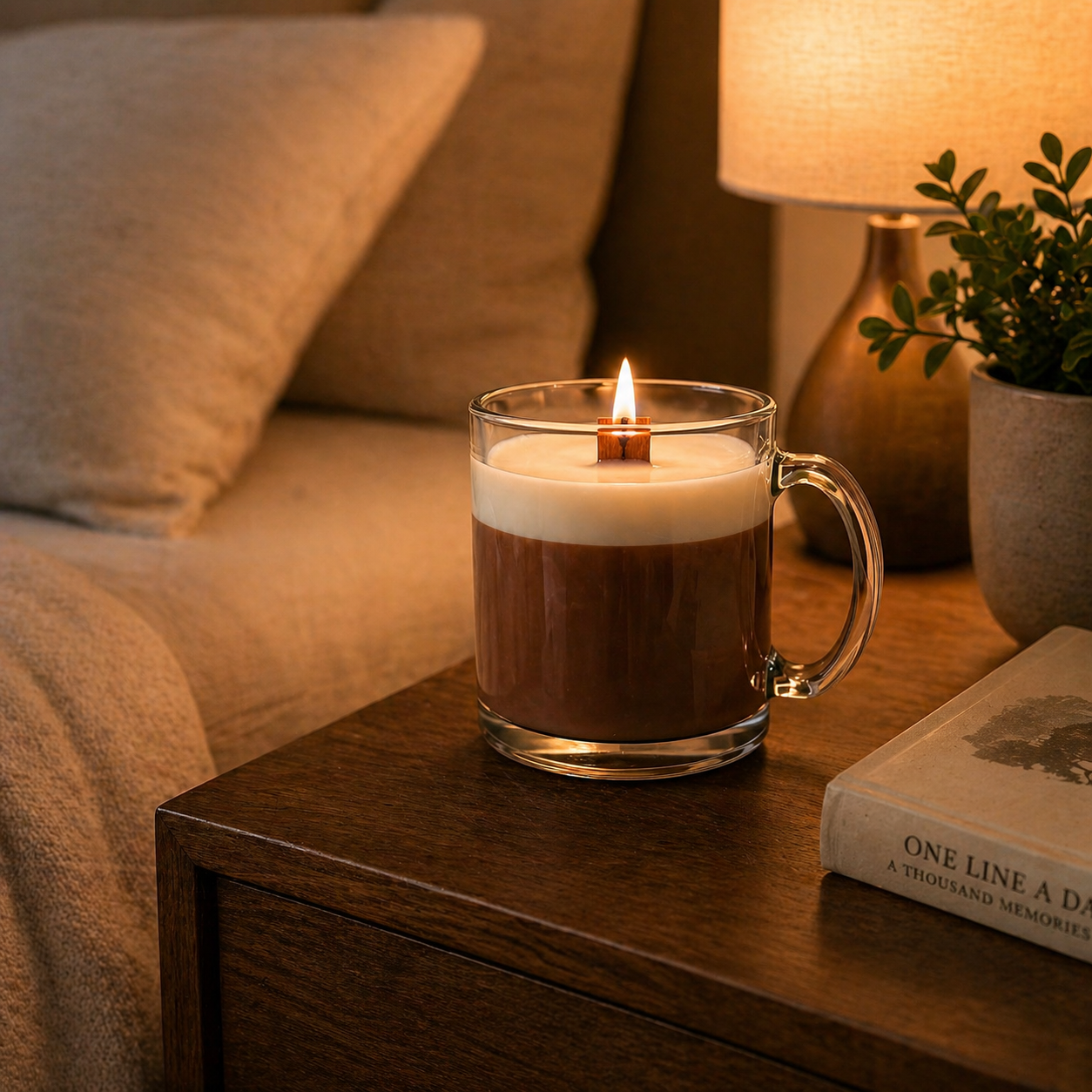Vanilla Latte - Coffee Mug Candle