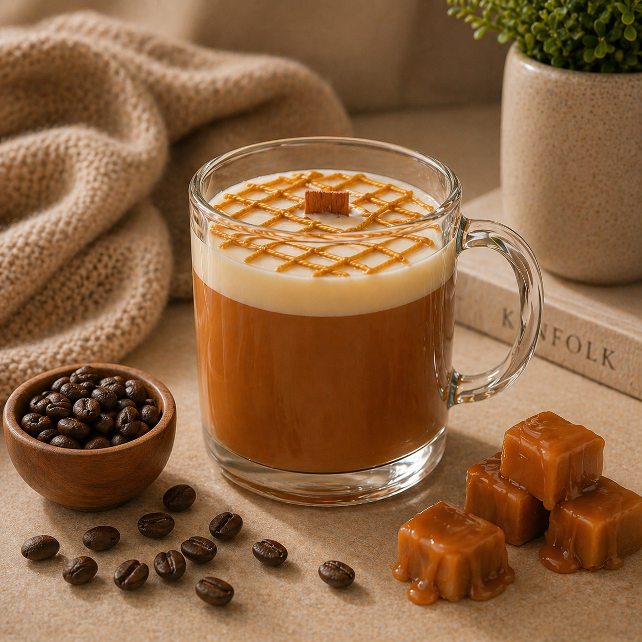 Caramel Macchiato - Coffee Mug Candle